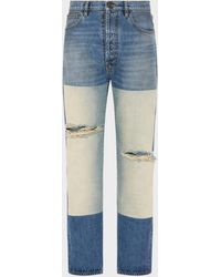 Maison Margiela - Patched Panel Straight Jeans - Lyst