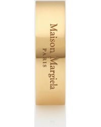 Maison Margiela - Anello Largo Con Logo - Lyst