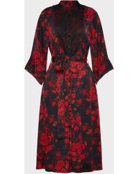 Maison Margiela - Printed Midi Shirt Dress - Lyst
