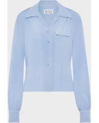 Maison Margiela - Long-Sleeved Silk Shirt - Lyst