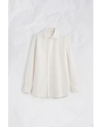 Maison Margiela - Fusion Velvet Placket Cotton Shirt - Lyst