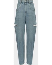 Maison Margiela - Denim Jeans With Slash Details - Lyst