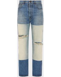 Maison Margiela - Patched Panel Straight Jeans - Lyst