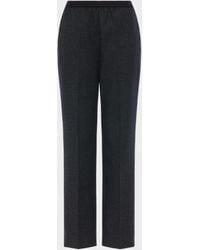 Maison Margiela - Wool Straight-Leg Trousers - Lyst