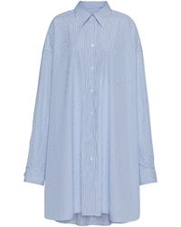Maison Margiela - Cotton Poplin Pinstripe Shirt - Lyst