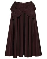 Maison Margiela - Taffeta Midi Skirt - Lyst