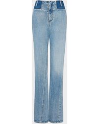 Maison Margiela - Two-Tone Denim Trousers - Lyst
