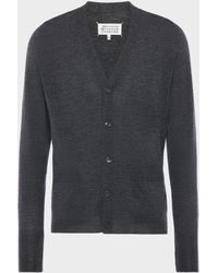 Maison Margiela - Wool-Blend V-Neck Cardigan - Lyst