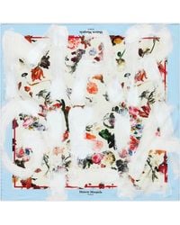 Maison Margiela - Printed Silk Foulard - Lyst