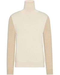 Maison Margiela - Two-Tone Wool Crewneck - Lyst