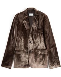 Maison Margiela - Fusion Velvet Blazer - Lyst
