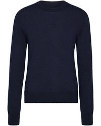 Maison Margiela - Elbow Patch Wool Sweater - Lyst