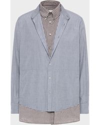Maison Margiela - Double Layer Cotton Shirt - Lyst