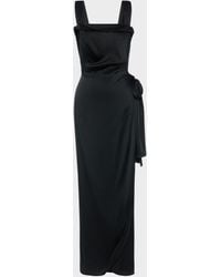 Maison Margiela - Silk Satin Maxi Dress - Lyst