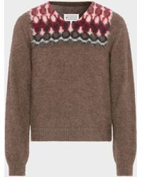 Maison Margiela - Alpaca Wool V-Neck Sweater - Lyst