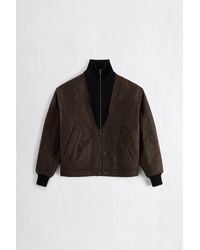Maison Margiela - Herringbone Wool Zip Jacket - Lyst