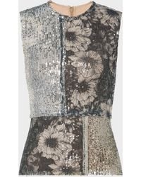 Maison Margiela - Top Mit Blumenmuster Und Pailletten, Frau, Größe - Lyst