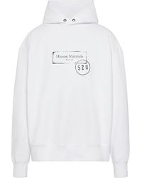 Maison Margiela - 520 Stamp Print Hooded Sweatshirt - Lyst
