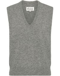 Maison Margiela - Wool V-Neck Gilet - Lyst