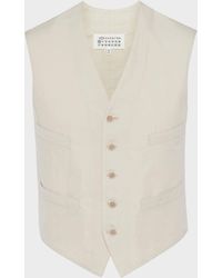 Maison Margiela - Cotton Silk Gilet - Lyst