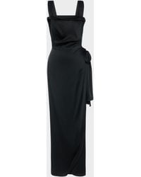 Maison Margiela - Silk Satin Maxi Dress - Lyst