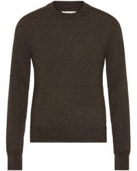 Maison Margiela - Elbow Patch Wool Sweater - Lyst
