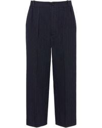 Maison Margiela - Pinstripe Wool Trousers - Lyst