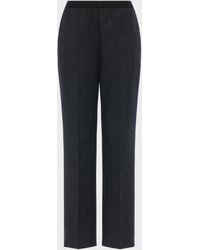 Maison Margiela - Wool Straight-Leg Trousers - Lyst