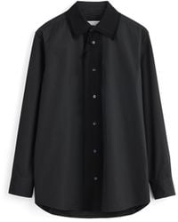 Maison Margiela - Fusion Velvet Placket Cotton Shirt - Lyst