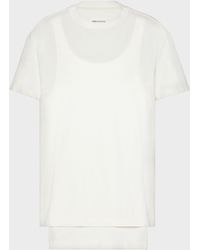 Maison Margiela - Double Layered T-Shirt - Lyst