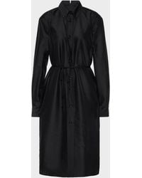 Maison Margiela - Virgin Wool Midi Shirt Dress - Lyst