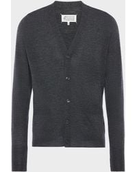 Maison Margiela - Wool-Blend V-Neck Cardigan - Lyst