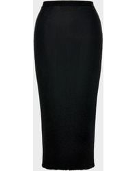 Maison Margiela - Ribbed Wool Midi Skirt - Lyst