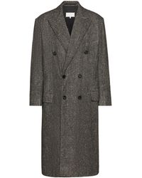 Maison Margiela - Double-Breasted Wool Coat - Lyst