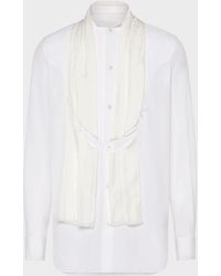 Maison Margiela - Scarf Tailored Shirt - Lyst