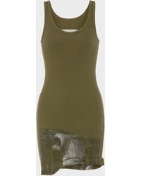Maison Margiela - Taped Rib Mini Dress - Lyst
