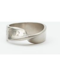 Maison Margiela - Logo Twisted Number Ring - Lyst