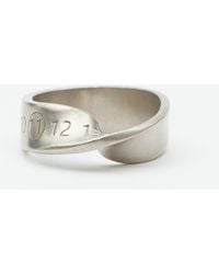 Maison Margiela - Logo Twisted Number Ring - Lyst
