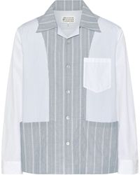 Maison Margiela - Patchwork Pinstripe Shirt - Lyst
