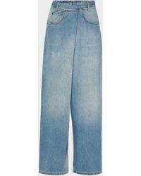 Maison Margiela - Wrap Denim Jeans - Lyst