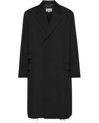 Maison Margiela - Wool Silk Coat - Lyst