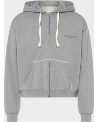 Maison Margiela - Zipped Hooded Sweatshirt - Lyst