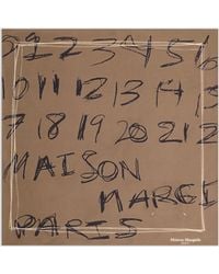 Maison Margiela - Scribbled Numerical Silk Foulard - Lyst