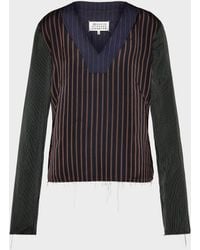 Maison Margiela - Printed Long-Sleeve Top - Lyst