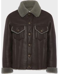 Maison Margiela - Waxed Shearling Jacket - Lyst