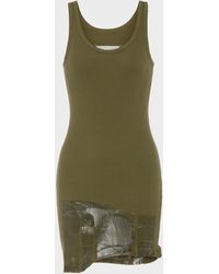Maison Margiela - Taped Rib Mini Dress - Lyst