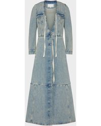 Maison Margiela - Denim Maxi Coat - Lyst
