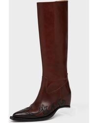 Maison Margiela - Heel-Less Western Knee Boot - Lyst