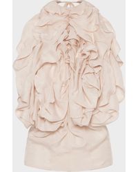 Maison Margiela - Ruffle Halter Top - Lyst