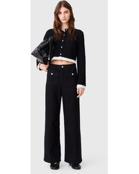 Maje - Straight-Leg Jeans With Patch Pockets - Lyst